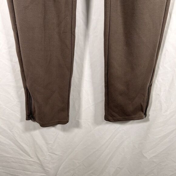 Thread and Supply Sweatpants Women's Medium Green Pockets Pull On No Drawstring - Picture 3 of 10